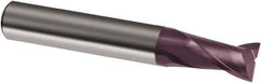 Guhring - 10mm, 11mm LOC, 10mm Shank Diam, 66mm OAL, 2 Flute, Solid Carbide Square End Mill - Single End, FIREX Finish, Spiral Flute, 30° Helix, Right Hand Cut, Right Hand Flute, Series 3633 - Apex Tool & Supply