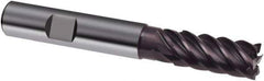 Guhring - 20mm, 38mm LOC, 20mm Shank Diam, 104mm OAL, 6 Flute, Solid Carbide Square End Mill - Single End, FIREX Finish, Spiral Flute, 44/45/46° Helix, Centercutting, Right Hand Cut, Right Hand Flute, Series 3632 - Apex Tool & Supply
