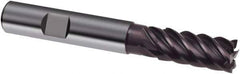 Guhring - 12mm, 26mm LOC, 12mm Shank Diam, 83mm OAL, 6 Flute, Solid Carbide Square End Mill - Single End, FIREX Finish, Spiral Flute, 44/45/46° Helix, Centercutting, Right Hand Cut, Right Hand Flute, Series 3632 - Apex Tool & Supply