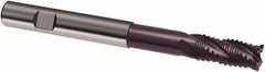 Guhring - 8mm, 19mm LOC, 8mm Shank Diam, 100mm OAL, 4 Flute, Solid Carbide Square End Mill - Single End, FIREX Finish, Spiral Flute, 30/32° Helix, Centercutting, Right Hand Cut, Right Hand Flute, Series 3600 - Apex Tool & Supply