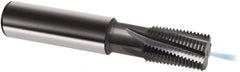 Guhring - M14x1.25 Metric/Metric Fine, 0.3917" Cutting Diam, 4 Flute, Solid Carbide Helical Flute Thread Mill - Internal Thread, 25mm LOC, 70mm OAL, 10mm Shank Diam - Apex Tool & Supply
