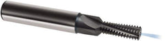 Guhring - 1/2-13 UNC, 0.3917" Cutting Diam, 4 Flute, Solid Carbide Helical Flute Thread Mill - Internal Thread, 28.3mm LOC, 90mm OAL, 14mm Shank Diam - Apex Tool & Supply