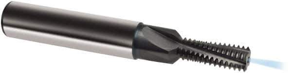 Guhring - M8x1.25 Metric, 0.252" Cutting Diam, 3 Flute, Solid Carbide Helical Flute Thread Mill - Internal Thread, 18.1mm LOC, 74mm OAL, 10mm Shank Diam - Apex Tool & Supply