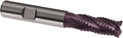 Guhring - 20mm, 38mm LOC, 20mm Shank Diam, 104mm OAL, 4 Flute, Solid Carbide Square End Mill - Single End, FIREX Finish, Spiral Flute, 30/32° Helix, Centercutting, Right Hand Cut, Right Hand Flute, Series 3508 - Apex Tool & Supply