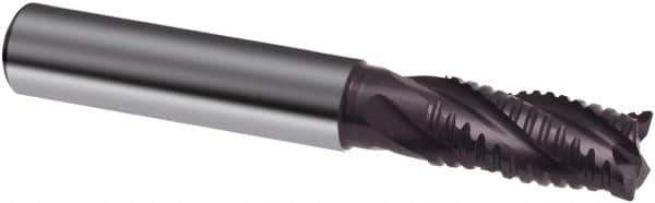 Guhring - 20mm, 38mm LOC, 20mm Shank Diam, 104mm OAL, 4 Flute, Solid Carbide Square End Mill - Single End, FIREX Finish, Spiral Flute, 30/32° Helix, Centercutting, Right Hand Cut, Right Hand Flute, Series 3507 - Apex Tool & Supply