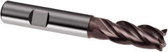 Guhring - 20mm, 38mm LOC, 19mm Shank Diam, 104mm OAL, 4 Flute, Solid Carbide Square End Mill - Single End, Super-A Finish, Spiral Flute, 35/38° Helix, Centercutting, Right Hand Cut, Right Hand Flute, Series 3499 - Apex Tool & Supply