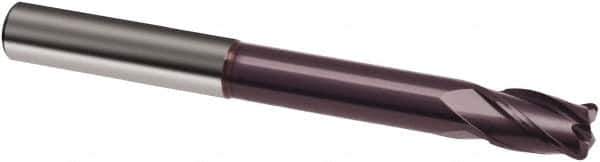 Guhring - 16mm, 24mm LOC, 16mm Shank Diam, 150mm OAL, 4 Flute, Solid Carbide Square End Mill - Single End, FIREX Finish, Spiral Flute, 30° Helix, Right Hand Cut, Right Hand Flute, Series 3362 - Apex Tool & Supply