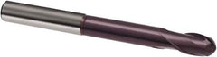 Guhring - 8mm, 12mm LOC, 8mm Shank Diam, 100mm OAL, 2 Flute, Solid Carbide Square End Mill - Single End, FIREX Finish, Spiral Flute, 30° Helix, Right Hand Cut, Right Hand Flute, Series 3360 - Apex Tool & Supply