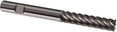 Guhring - 10mm, 40mm LOC, 10mm Shank Diam, 100mm OAL, 6 Flute, Solid Carbide Square End Mill - Single End, Uncoated, Spiral Flute, 45° Helix, Right Hand Cut, Right Hand Flute, Series 3313 - Apex Tool & Supply