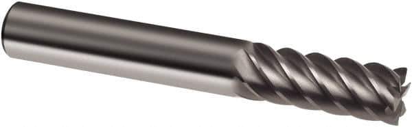 Guhring - 14mm, 26mm LOC, 14mm Shank Diam, 83mm OAL, 6 Flute, Solid Carbide Square End Mill - Single End, Uncoated, Spiral Flute, 45° Helix, Right Hand Cut, Right Hand Flute, Series 3311 - Apex Tool & Supply
