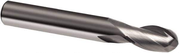 Guhring - 10mm, 19mm LOC, 10mm Shank Diam, 72mm OAL, 2 Flute, Solid Carbide Square End Mill - Single End, Uncoated, Spiral Flute, 30° Helix, Right Hand Cut, Right Hand Flute, Series 3308 - Apex Tool & Supply