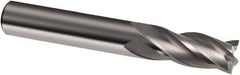 Guhring - 14mm, 26mm LOC, 14mm Shank Diam, 83mm OAL, 4 Flute, Solid Carbide Square End Mill - Single End, Uncoated, Spiral Flute, 30° Helix, Right Hand Cut, Right Hand Flute, Series 3304 - Apex Tool & Supply