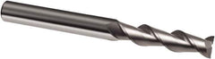 Guhring - 1/2", 2" LOC, 1/2" Shank Diam, 4-1/2" OAL, 2 Flute, Solid Carbide Square End Mill - Single End, Uncoated, Spiral Flute, 45° Helix, Right Hand Cut, Right Hand Flute, Series 3175 - Apex Tool & Supply