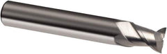 Guhring - 14mm, 14mm LOC, 14mm Shank Diam, 75mm OAL, 2 Flute, Solid Carbide Square End Mill - Single End, Uncoated, Spiral Flute, 45° Helix, Right Hand Cut, Right Hand Flute, Series 3310 - Apex Tool & Supply