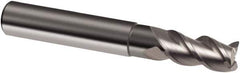 Guhring - 10mm, 19mm LOC, 10mm Shank Diam, 72mm OAL, 3 Flute, Solid Carbide Square End Mill - Single End, Uncoated, Spiral Flute, 39/40/41° Helix, Centercutting, Right Hand Cut, Right Hand Flute, Series 3472 - Apex Tool & Supply