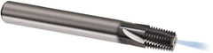 Guhring - 1/8-27 NPTF, 0.2874" Cutting Diam, 4 Flute, Solid Carbide Helical Flute Thread Mill - Internal Thread, 9.88mm LOC, 64mm OAL, 8mm Shank Diam - Apex Tool & Supply
