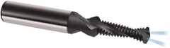 Guhring - M16x2.00 Metric, 0.5512" Cutting Diam, 2 Flute, Solid Carbide Helical Flute Thread Mill - Internal Thread, 46mm LOC, 102mm OAL, 18mm Shank Diam - Apex Tool & Supply
