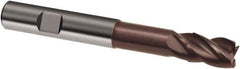 Guhring - 20mm, 26mm LOC, 20mm Shank Diam, 126mm OAL, 4 Flute, Solid Carbide Square End Mill - Single End, Nano-A Finish, Spiral Flute, 36/38° Helix, Centercutting, Right Hand Cut, Right Hand Flute, Series 3807 - Apex Tool & Supply