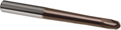 Guhring - 6mm, 6mm LOC, 8mm Shank Diam, 100mm OAL, 2 Flute, Solid Carbide Square End Mill - Single End, TiAlN Finish, Spiral Flute, 30° Helix, Right Hand Cut, Right Hand Flute, Series 3849 - Apex Tool & Supply