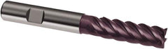 Guhring - 20mm, 60mm LOC, 20mm Shank Diam, 126mm OAL, 5 Flute, Solid Carbide Square End Mill - Single End, FIREX Finish, Spiral Flute, 45° Helix, Centercutting, Right Hand Cut, Right Hand Flute, Series 3898 - Apex Tool & Supply