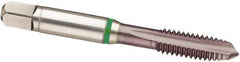 Guhring - 3/4-16 UNF, 4 Flute, TiCN Finish, Cobalt Spiral Point Tap - Plug Chamfer, Right Hand Thread, 4-1/4" OAL, 2B Class of Fit, Series 3947 - Exact Industrial Supply