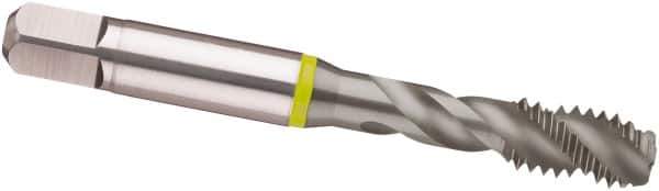 Guhring - M16x2.00 Metric 3 Flute 6H Modified Bottoming Spiral Flute Tap - Cobalt, MolyGlide Finish, 3.811" OAL, Right Hand Flute, Right Hand Thread, D6/D7, Series 3963 - Apex Tool & Supply