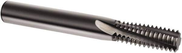 Guhring - M8x1.25 Metric, 0.252" Cutting Diam, 3 Flute, Solid Carbide Helical Flute Thread Mill - Internal Thread, 18.1mm LOC, 62mm OAL, 8mm Shank Diam - Apex Tool & Supply