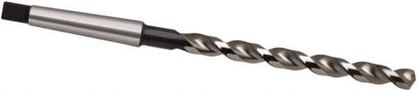 Guhring - 25/32", 2MT 130° Point High Speed Steel Taper Shank Drill Bit - Oxide Finish, 177mm Flute Length, 275mm OAL, Parabolic Flute, Series 551 - Apex Tool & Supply