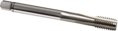 Guhring - M22x1.00 Metric Fine 6H 4 Flute Bright Finish Cobalt Straight Flute Machine Tap - Modified Bottoming, Right Hand Thread, 125mm OAL, D6/D7 Limit, Oversize - Apex Tool & Supply