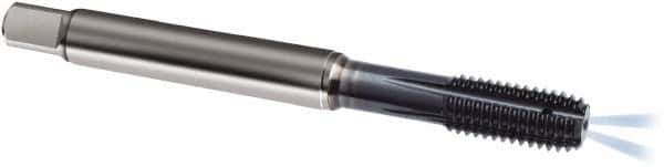 Guhring - M10x1.50 Metric 6HX D10/D11 Thread Limit Modified Bottoming Thread Forming Tap - Powdered Metal High Speed Steel, AlCrN Finish, 100mm OAL, Series 1717 - Apex Tool & Supply