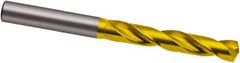 Guhring - 14mm 140° Solid Carbide Jobber Drill - TiN Finish, Right Hand Cut, Spiral Flute, 147mm OAL, SU Point - Apex Tool & Supply