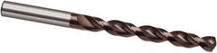 Guhring - 10.2mm 130° Cobalt Jobber Drill - TiAlN Finish, Right Hand Cut, Parabolic Flute, 133mm OAL, Cone Relief Point - Apex Tool & Supply