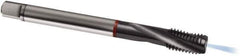 Guhring - M12x1.75 Metric 3 Flute 6HX Modified Bottoming Spiral Flute Tap - Cobalt, TiCN Finish, 110mm OAL, Right Hand Flute, Right Hand Thread, D5/D6, Series 1194 - Apex Tool & Supply