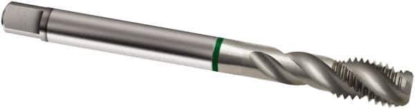 Guhring - M24x3.00 Metric 4 Flute 6H Modified Bottoming Spiral Flute Tap - Cobalt, Bright Finish, 160mm OAL, Right Hand Flute, Right Hand Thread, D7/D8, Series 890 - Apex Tool & Supply