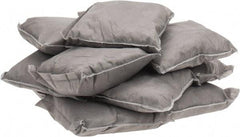 PRO-SAFE - 9 Inch Long x 9 Inch Wide x 2 Inch High, Gray Sorbent Pillow - 15 Gallon Capacity, Universal - Apex Tool & Supply