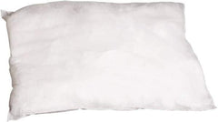 PRO-SAFE - 9 Inch Long x 9 Inch Wide x 2 Inch High, White Sorbent Pillow - 15 Gallon Capacity, Oil Only - Apex Tool & Supply