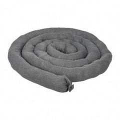 PRO-SAFE - 15 Gal, 12' Long, 3" Diam, Polypropylene Sock - Universal, Gray - Apex Tool & Supply