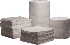 PRO-SAFE - 52 Gal Capacity per Package, Oil Only Roll - 144' Long x 38" Wide, White, Polypropylene - Apex Tool & Supply