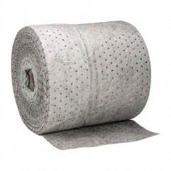 PRO-SAFE - 20 Gal Capacity per Package, Universal Roll - 150' Long x 15" Wide, Gray, Polypropylene - Apex Tool & Supply