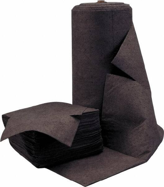 PRO-SAFE - 60 Gal Capacity per Package, Universal Roll - 150' Long x 30" Wide, Gray, Polypropylene - Apex Tool & Supply