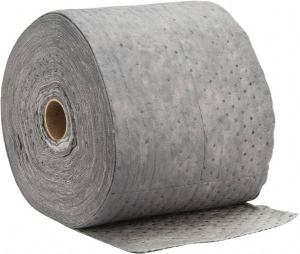 PRO-SAFE - Universal Use, 67 Gallon Package Capacity Sorbent Roll - 300' Long x 15" Wide, Gray - Apex Tool & Supply