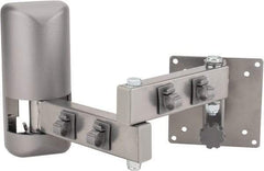 Video Mount - Steel, Flat Panel Arm Mount For 25 to 32 Inch LCD Monitor - Silver, 50 Lbs. Load Capacity, 20° Max Tilt Angle, Wall Mount Rotating and Tilting - Apex Tool & Supply