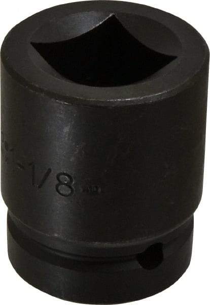 Proto - 1" Drive 1-1/8" Impact Socket - 4 Points, 2-1/2" OAL - Apex Tool & Supply