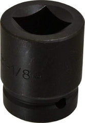 Proto - 1" Drive 1-1/8" Impact Socket - 4 Points, 2-1/2" OAL - Apex Tool & Supply