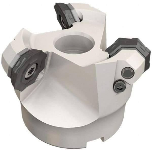 Iscar - 6.49" Cut Diam, 2" Arbor Hole, 0.18" Max Depth of Cut, 42° Indexable Chamfer & Angle Face Mill - 9 Inserts, OF..\xB6RFM. 1905 Insert, Right Hand Cut, 9 Flutes, Series Heliocto - Apex Tool & Supply