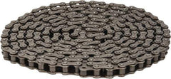 Browning - 1/2" Pitch, ANSI 41, Single Strand Roller Chain - Chain No. 41, 10 Ft. Long, 0.306" Roller Diam, 1/4" Roller Width - Apex Tool & Supply