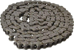 Browning - 5/8" Pitch, ANSI 50, Single Strand Roller Chain - Chain No. 50, 10 Ft. Long, 0.4" Roller Diam, 3/8" Roller Width - Apex Tool & Supply