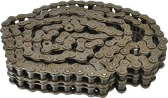 Browning - 3/4" Pitch, ANSI 60-2, Double Strand Roller Chain - Chain No. 60-2, 10 Ft. Long, 15/32" Roller Diam, 1/2" Roller Width - Apex Tool & Supply