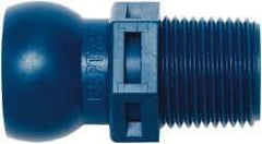Loc-Line - 1/2" Hose ID, Male to Female Coolant Hose Connector - 3/8 BSPT, For Loc-Line Modular Hose Systems - Apex Tool & Supply