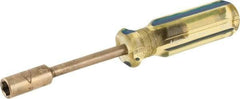 Ampco - 5/16" Solid Shaft Nonsparking Nutdriver - Ergonomic Handle, 6-7/8" OAL - Apex Tool & Supply